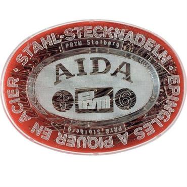Spilli acciaio temperato AIDA No. 6 EF argento 0,60 x 30