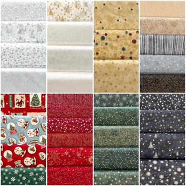TESSUTO AMERICANO NATALE GLITTER ALT CM 110