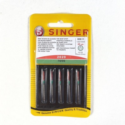 Singer Set 5 Aghi Stretch 2045 Per Tessuti Elastici - Misure 80/12, 90/14, 100/16